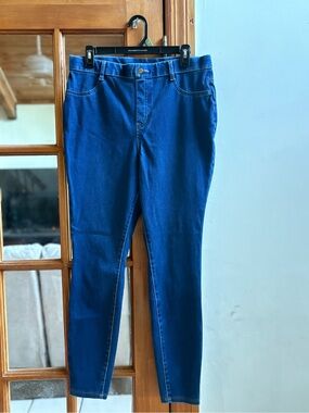 JMS Just My Size Blue Pull-On Stretch Jeggings Size L 12-14
